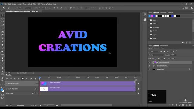 Make Animated Gradient In Photoshop || AVID CREATIONS смотреть онлайн