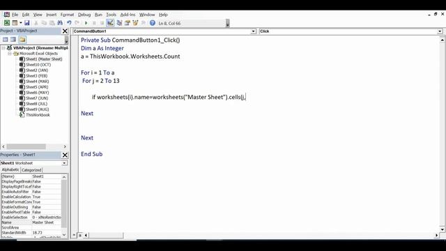Excel VBA to Rename Multiple sheets based on Cell Value - Rename Multiple Worksheets смотреть онлайн