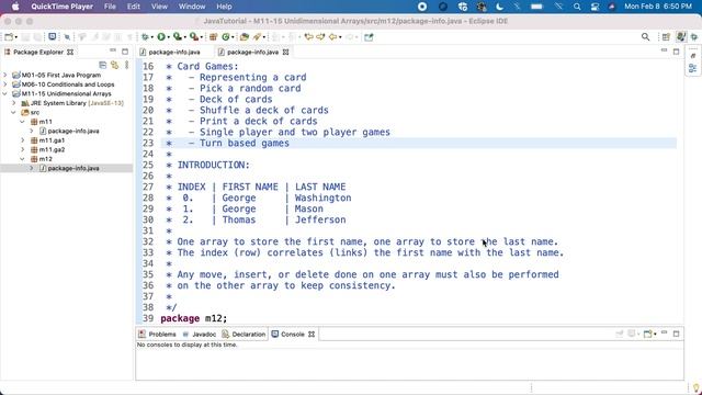 Java M12 Index-linked arrays смотреть онлайн