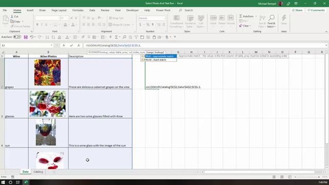 How To Select Photos And Text From A Drop Down Box In Excel смотреть онлайн