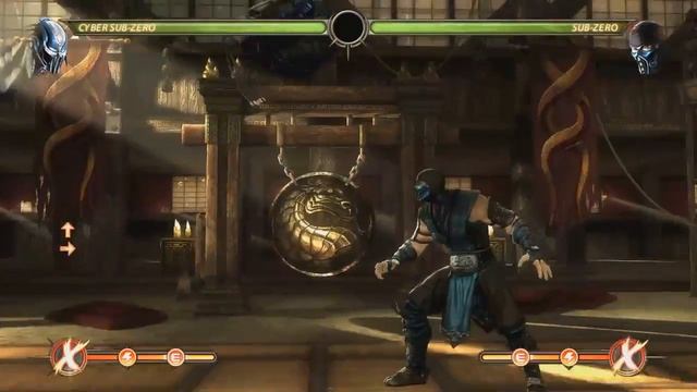 Mortal Kombat 9 - Cyber Sub-Zero - обучение + комбо смотреть онлайн