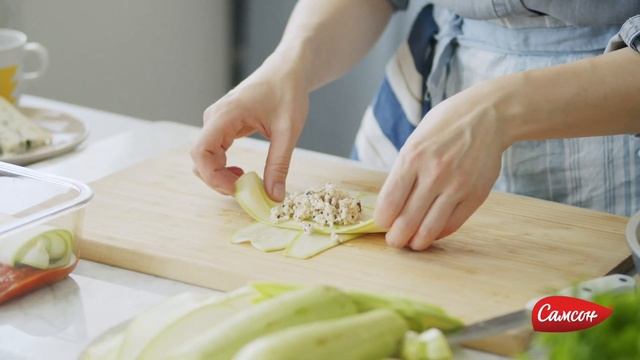 Как Приготовить Конвертики Из Кабачка С Сыром Дорблю [Вкусный Рецепт От Самсон] смотреть онлайн