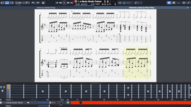 Paco Pena Herencia Latina - guitar TAB (RSE) смотреть онлайн