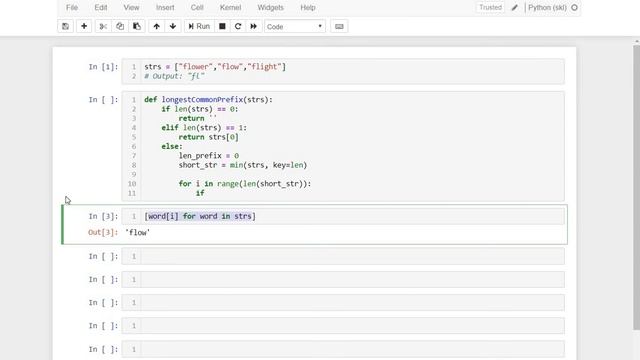 LeetCode: Longest Common Prefix (Python + thorough explanation) смотреть онлайн