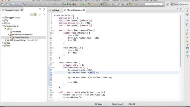 oracle java tutorial walkthrough -- Nested Classes2 смотреть онлайн