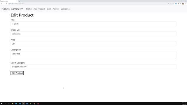 51. Update Product Details with category Using Sequelize Express Node App - NodeJS смотреть онлайн
