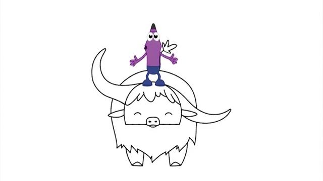 Каракули. Серия 24 - Как нарисовать динозавра. Обучающие мультфильмы для малышей смотреть онлайн