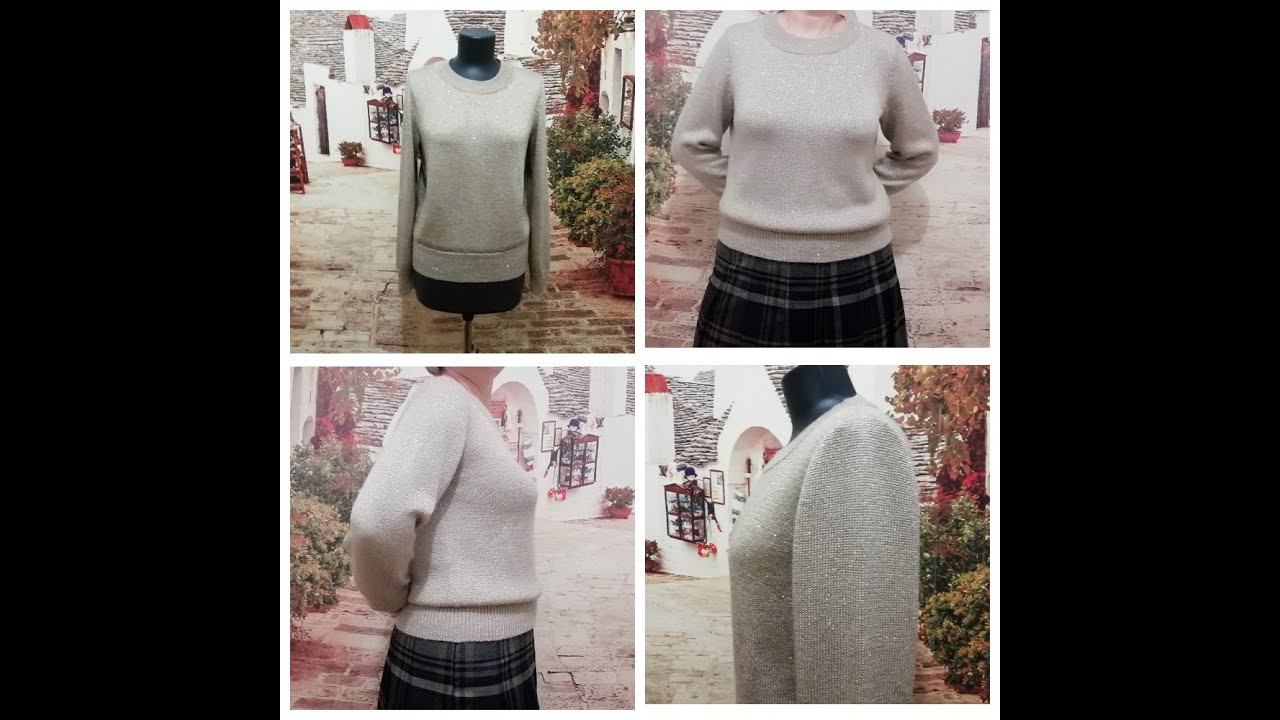 Кофточка связанная платингом на вязальной машине Silver Reed. Готовая работа. смотреть онлайн