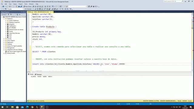 Explicación del lenguaje DML con ejemplo en SQL Server смотреть онлайн