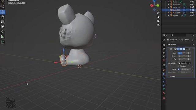 Tiger Cub - Blender 3.1 Full Sculpting process смотреть онлайн