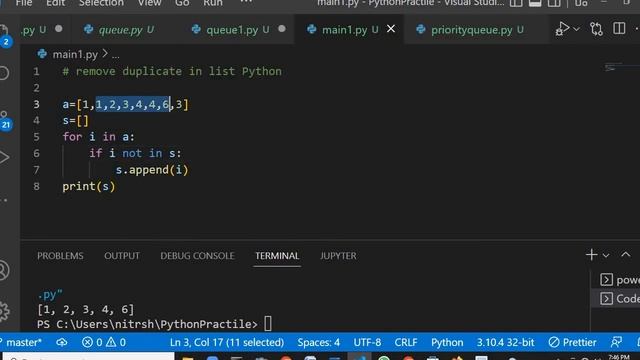 Remove Duplicate From List In Python смотреть онлайн