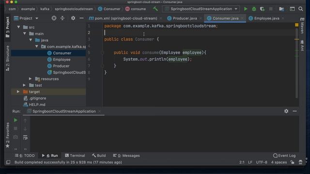 Spring Cloud Stream with Apache Kafka & RabbitMQ Producer Consumer example смотреть онлайн