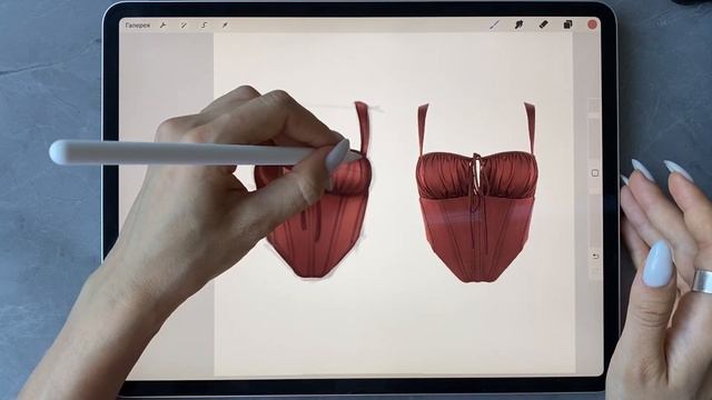 РИСУЕM ВИНТАЖНЫЙ ТОП с нуля. Видео-урок от Maria Sw смотреть онлайн