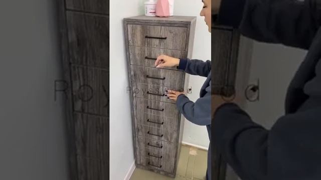 Тумба для гель лаков Лофт?Отзыв о мебели RoyssWood