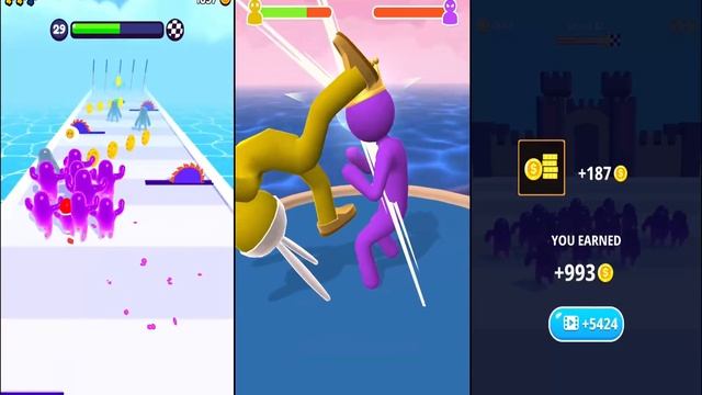 JOIN BLOB CLASH 3D Vs GIANT RUSH Vs JELLY RUNNER 3D