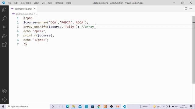 pop push shift unshit function website development with php смотреть онлайн