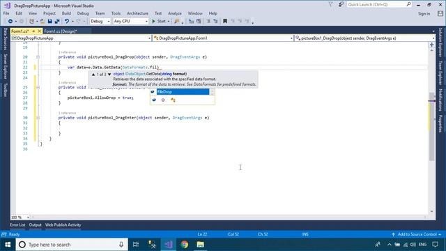 C# Tutorial - Drag and drop images into a PictureBox | FoxLearn смотреть онлайн
