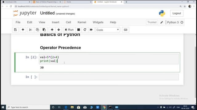 11 - Python Basics - Operator Precedence CBSE Class 11/12 смотреть онлайн