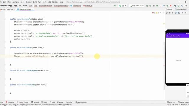 All about SharedPreferences in Android app- create, retrieve and delete - Android Studio Tutorial смотреть онлайн