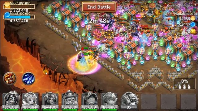 Insane Dungeon 7-6 No Anubis/Triton Strategy. смотреть онлайн