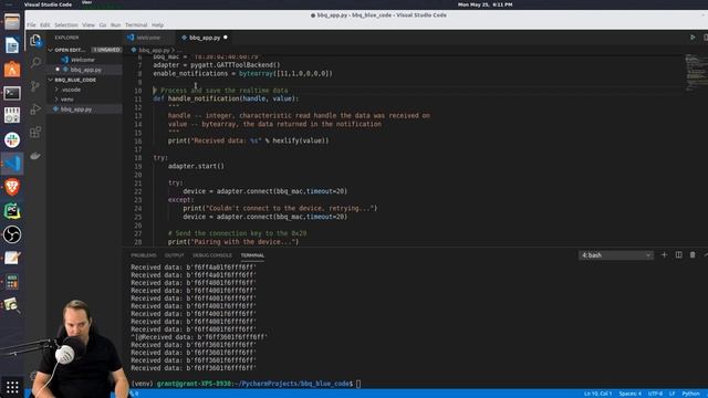 BBQ Thermometer Hacking - Part 3 (Python program using PyGATT) смотреть онлайн