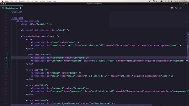 2 Add Username to Users - Full Stack Reddit Clone with Laravel InertiaJS смотреть онлайн