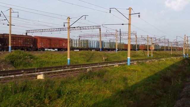 станция Тайшет из окна поезда №8 Новосибирск-Владивосток смотреть онлайн