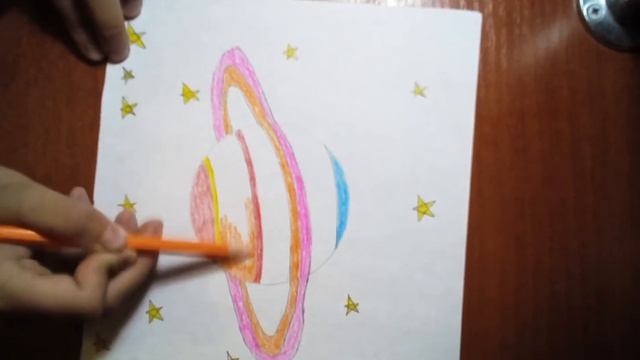 Как разрисовать Сатурн. смотреть онлайн
