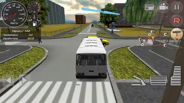 Симулятор автобуса 3D еду на ПАЗ 32053 смотреть онлайн