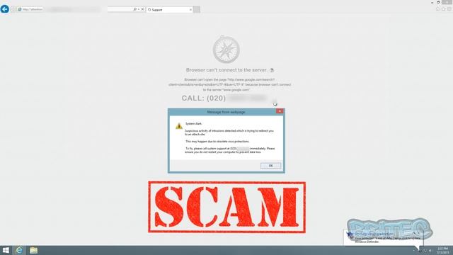 Browser Lock Technical Support Scam смотреть онлайн