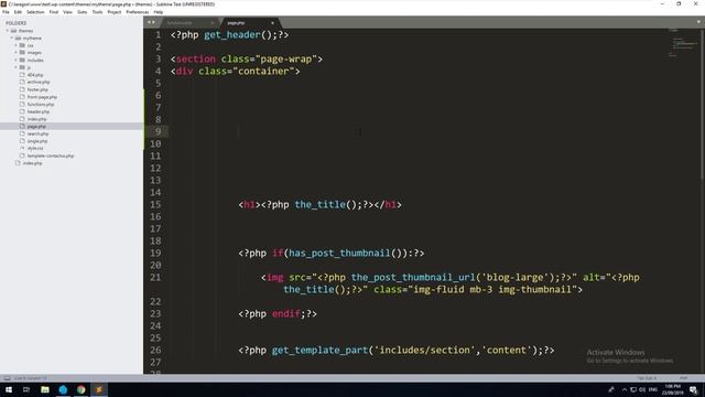 WordPress Theme Development From Scratch - 7. Sidebars for Widgets (2019) смотреть онлайн