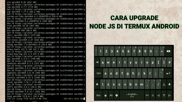 NODE JS TUTORIAL || CARA UPDATE NODE JS DI TERMUX ANDROID смотреть онлайн