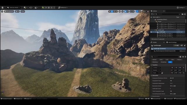 Создание фентези сцены в Blender и UE5 - Часть 2. Ландшафт, река, деревья. смотреть онлайн