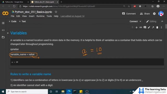 What is a variable in Python? (Hindi) | The Learning Setu смотреть онлайн