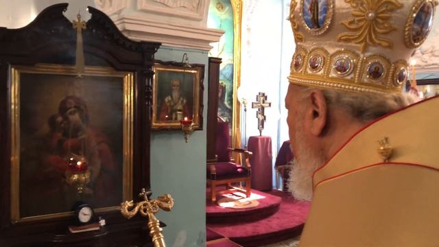 Праздник Архангела 2019. Митрополит Нифон. Каждение смотреть онлайн