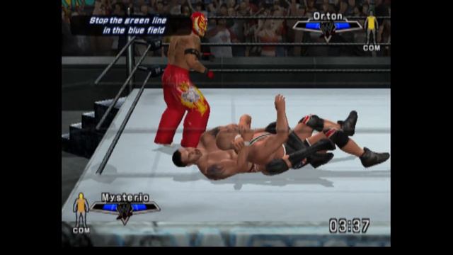 WWE - Kurt Angle vs. Randy Orton vs. Rey Mysterio (ALL COM) - WrestleMania 22 (2006) смотреть онлайн