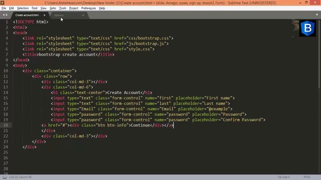 Create Account Bootstrap Form - How To make Create Account Bootstrap Form Using Bootstrap And Css смотреть онлайн