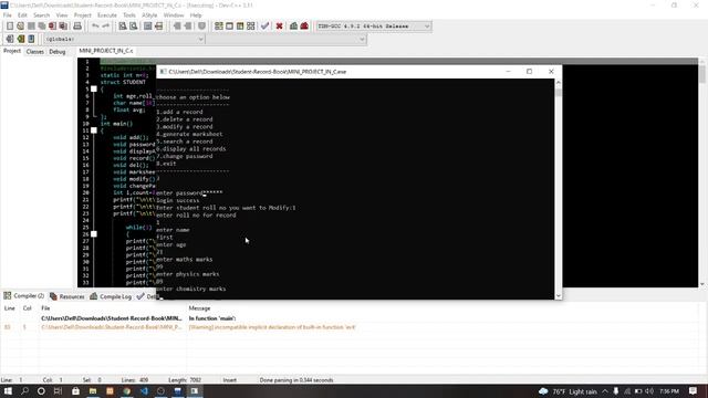 Student Record Book in C with source code | Source Code & Projects смотреть онлайн