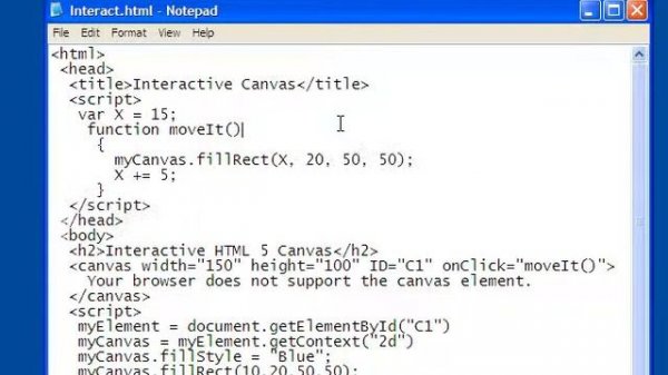 HTML 5 Javascript Lesson-11 Interaction(1)