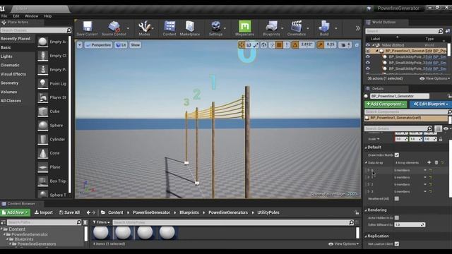 Procedural Powerline Generator - Unreal Marketplace смотреть онлайн