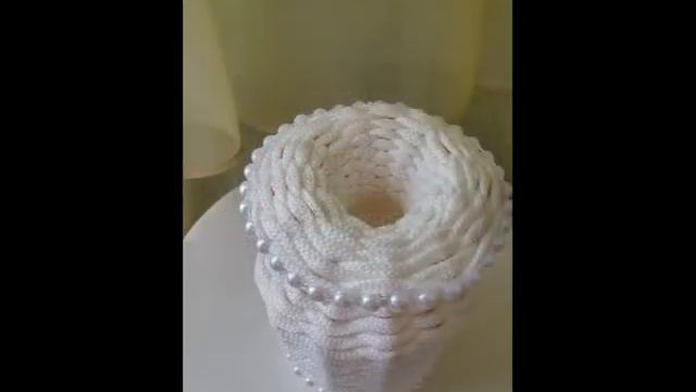 DIY/Белая ваза из шпагата/Поймёте за минуту, сделаете за несколько часов/White twine vase смотреть онлайн