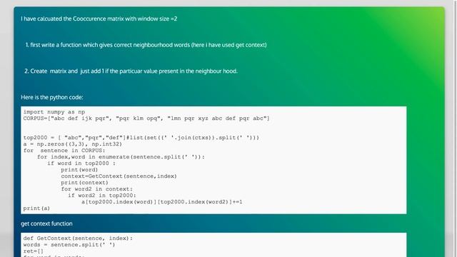 Python - calculate the co-occurrence matrix смотреть онлайн