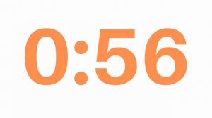 2 Minute -  Simple Countdown Timer - Orange Numbers