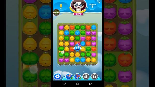 Fruit Splash 2 Jelly Mania HD (Level 9) GamePlay NO BOOSTER No Cheats by Android GamePlay смотреть онлайн