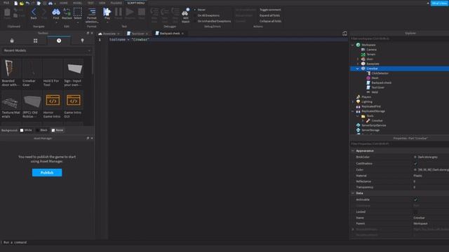 Roblox Scripting | How to Make Breakable Walls and Boards for Horror Games | Tutorial + Model смотреть онлайн