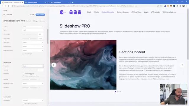 Advanced Slideshows in YOOtheme Pro - JP CE Slideshow Pro смотреть онлайн