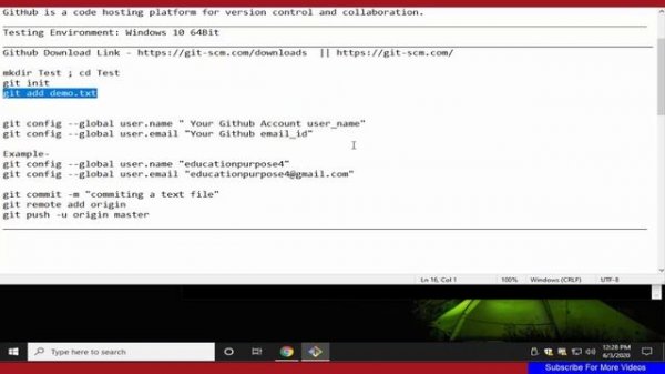 How To Download Install And Configure Git Github on Windows 10