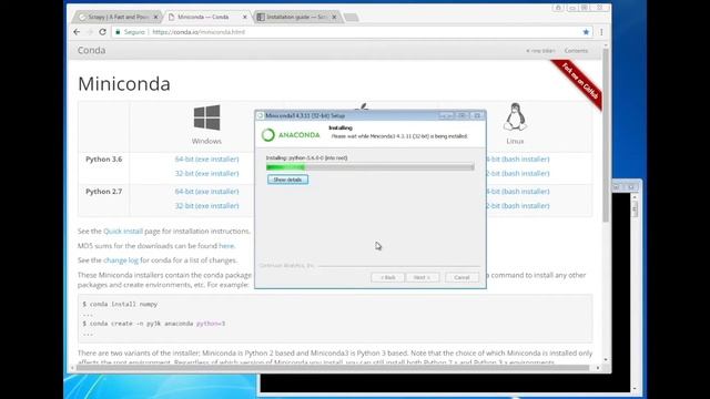 Installing Scrapy on Windows смотреть онлайн