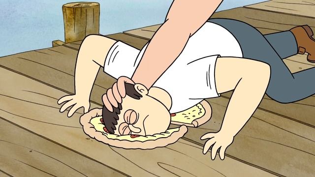 Regular Show - Mordecai And Rigby VS Jeremy and Chad In A Fight смотреть онлайн
