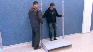 Сборка пристенного стеллажа НОРДИКА